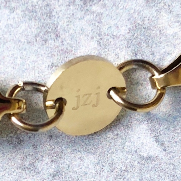 Jennifer Zeuner Necklace Flat Gold Herringbone Chain Revolve New - Picture 11 of 13